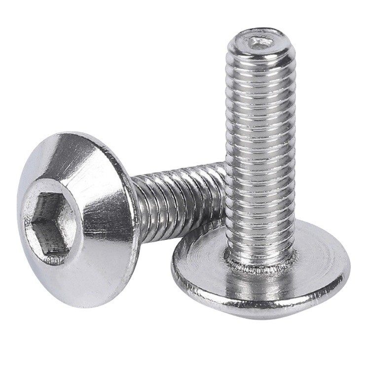 Metrische M6 *12 Regenschirmkopf Hex-Steckschraube mit Chrombeschichtung und INCH-Messsystem