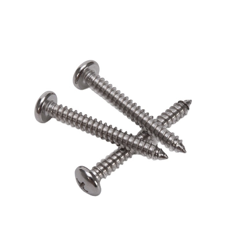 Metrisches Messsystem Edelstahl 304 Weiß 4x20 mm Schrauben aus Spinnplatten Zinkbeschichtung für Möbel