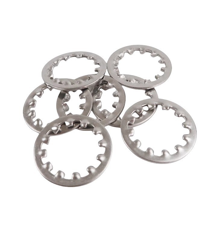 Schwarz gefertigte Edelstahl-Schließwaschmaschinen M6 M8 M10 M12M14 M16M18M20M22M24M27m30 mit gezackten Zähnen und Feder-Stil