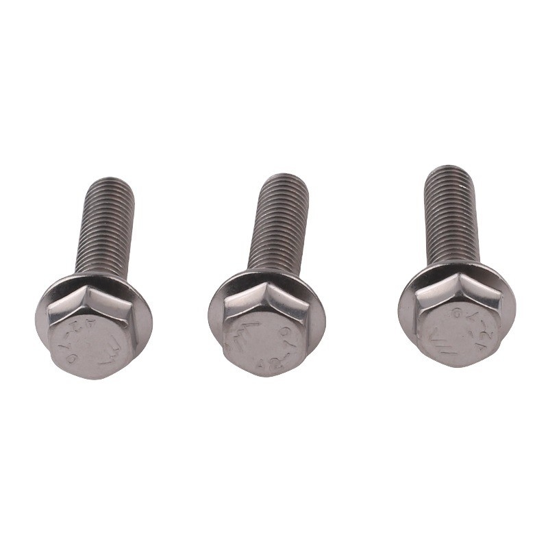Schneide aus Kohlenstoffstahl Schwarzes Oxid Hex Flanschbolz Halbstrang DIN6921 Standard Edelstahl 4.8 8.8 10.9 12.9 mit ZINK-Ausführung