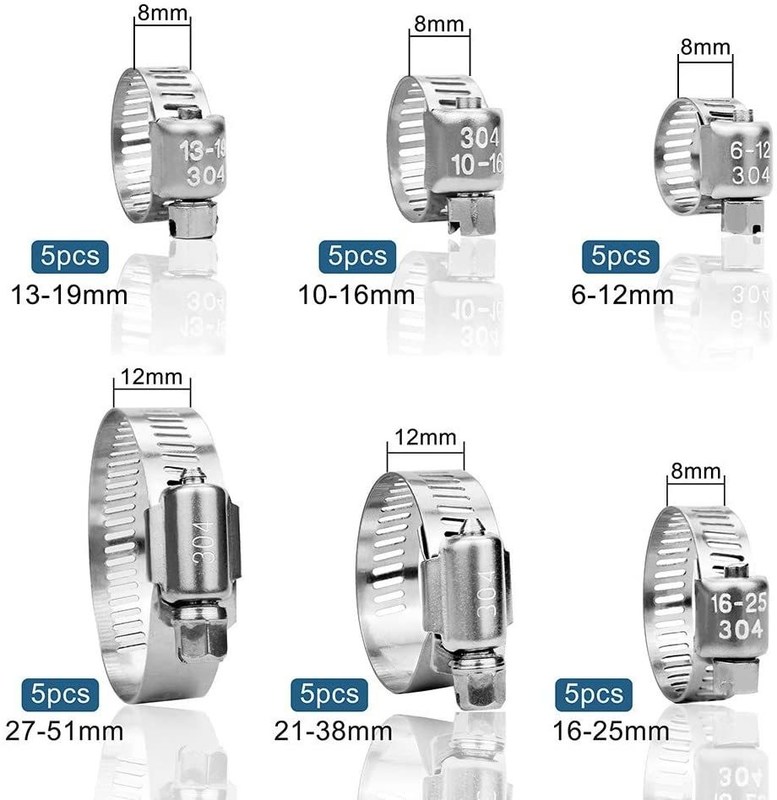 Metrisches Messsystem kundenspezifische Unterstützung Deutsch Edelstahl Schlauchspange und Kehlkopfklemme für die Schwerindustrie automatisch