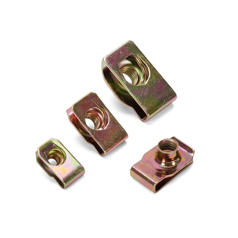 Artikel OEM Präzisionsnut Silber hochbeständig Cadmium beschichtet M8 Spring Stahl U-Typ Clip Nut für die Gesundheitsindustrie