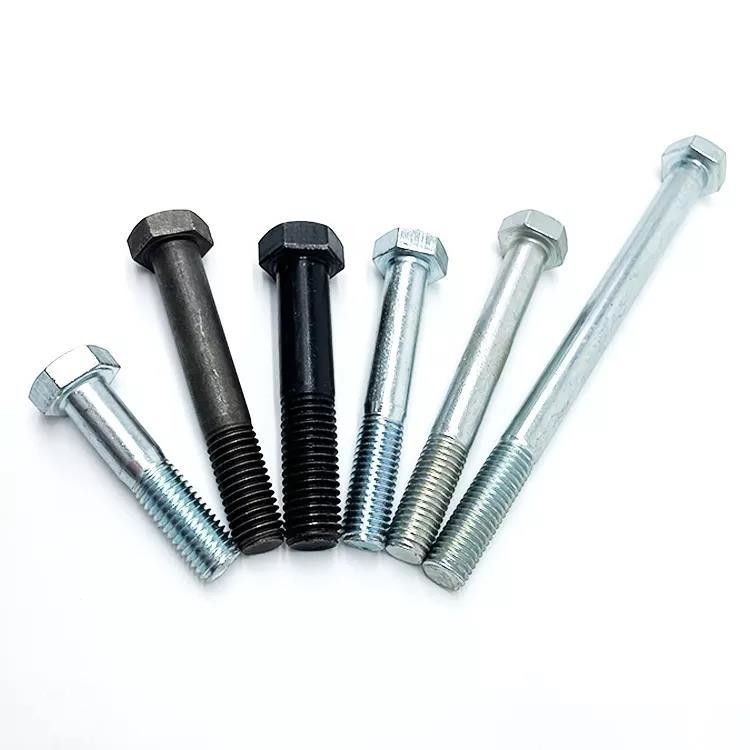 Metrisches Messsystem M6-M36 M10 Schwarze Hexbolz-Nusswaschmaschine DIN933 8.8 12.9 Blau gefärbt