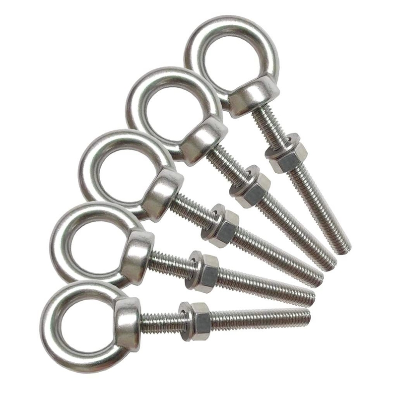 INCH-Messsystem Edelstahl-Augenbolzen M6 Schulter 1/4 &quot;X 2&quot; Schwerlast-Augenbolzen Schrauben zum Heben