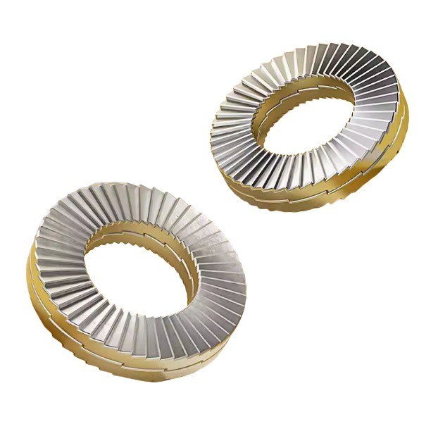 Edelstahl-Wegge Lock Washer Schwarze Zink Flake Beschichtung M8 5/16 Zoll für schwere Umgebungen in der Automobilindustrie