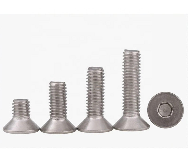 304 Edelstahl Din7991 M3-M16 Countersunk Head Hexagon Socket Screw für BS Standard Befestigungsmittel Distributoren