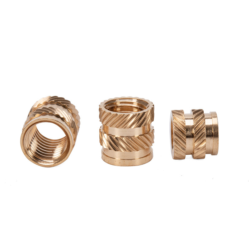 Melt Insert Knurled Copper Nut M3 M6 Messing Insert für Holz durch Loch Messing Knurled Daumenschraub