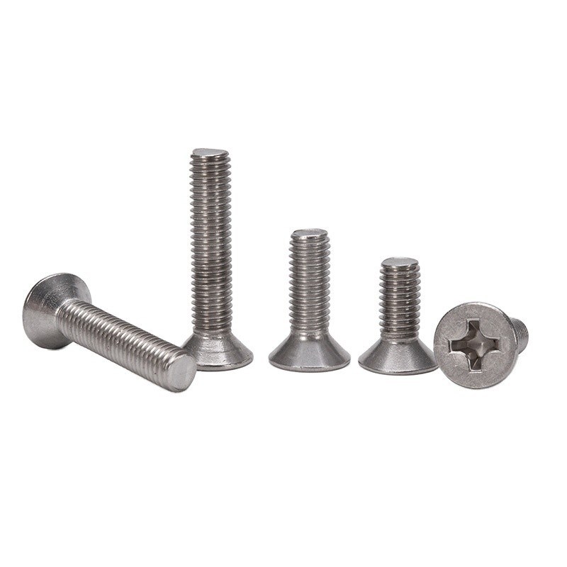 304 Edelstahl Kreuz eingegraben Countersunk Flachkopfschraube mit metrischem Messsystem und JIS-Standard