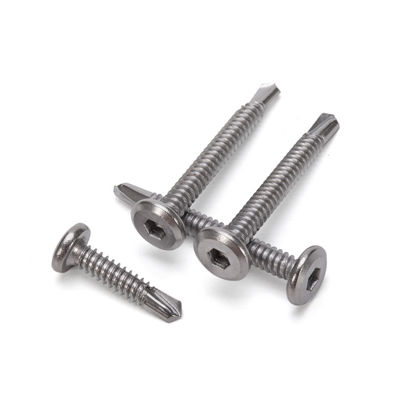 ISO-Standard Galvanisiertes Eisen gegen den Untergang des Kopfes Grade 8 Selbstbohrschraube mit Zinkbeschichtung in INCH Messsystem