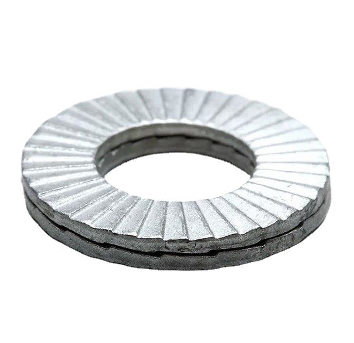Dacromet Finish Edelstahl Doppelfalt-Selbstverriegelung Wedge Lock Wascher DIN Standard für Kohlenstoffstahl und Zink Finish