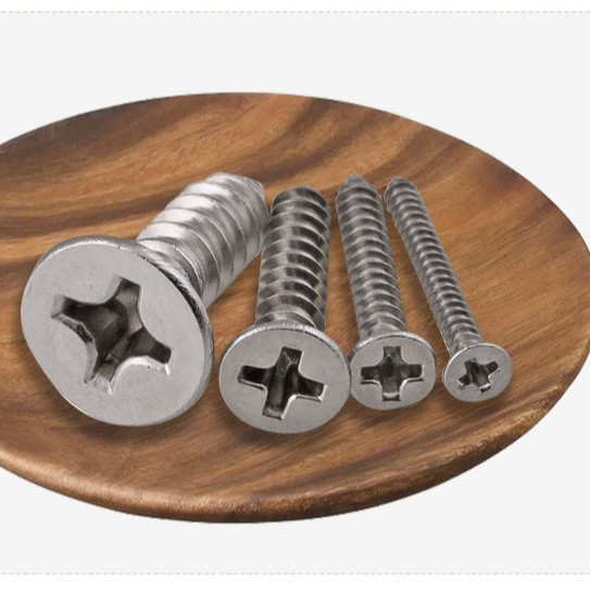 ANSI/ASME-Standard SS304 SS316 Edelstahl-Self-Tapping-Deckschraube DIN7982 für Korrosionsbeständige Bauwerke