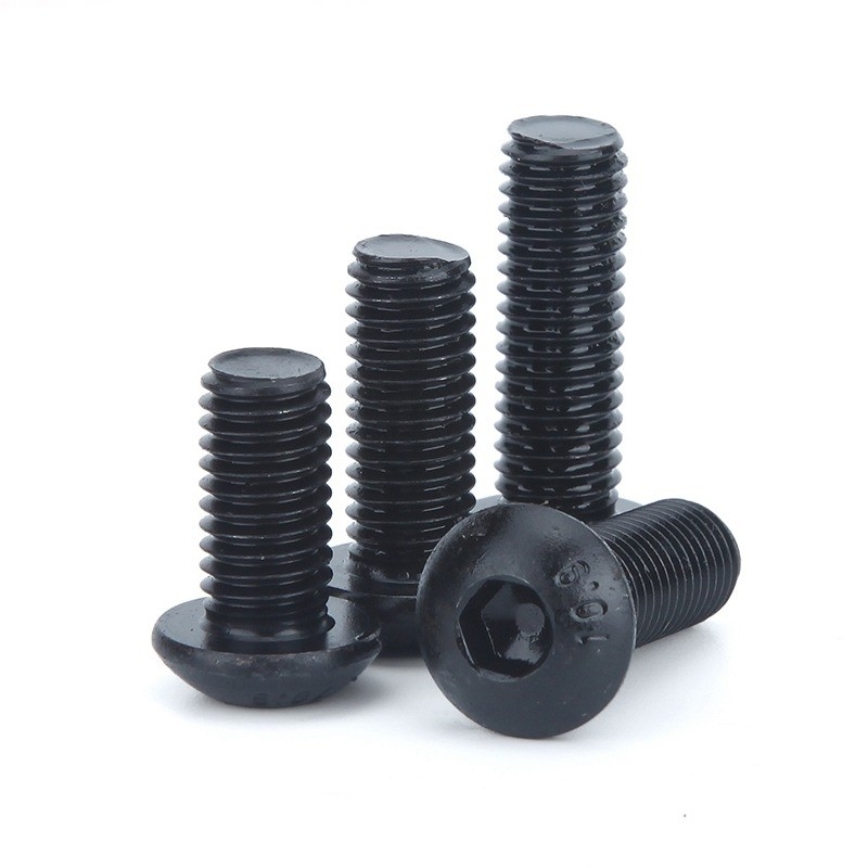 ISO Standard Pan Head 1/4-20*1/2 Zoll Grade 12.9 Schwarze Sechseckenschraube mit Volldraht und Sechseckantrieb