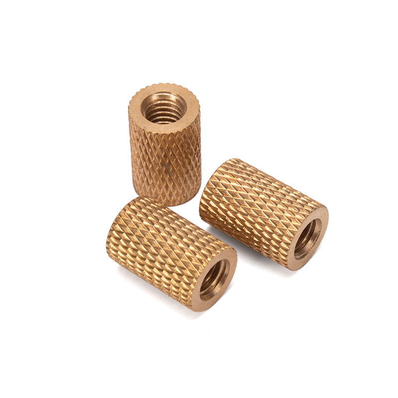 Öl- und Gasindustrie Wesentliche Metrik Messing Knurled Nut in Kupfer eingebettet für M3 M4 M5 M6 M8 M10 M12 1/4 3/8 5/16 Fäden