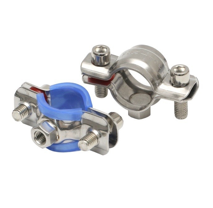 INCH-Messsystem M5 M6 M8 M10 Mutterklemme mit Gummi aus Edelstahl