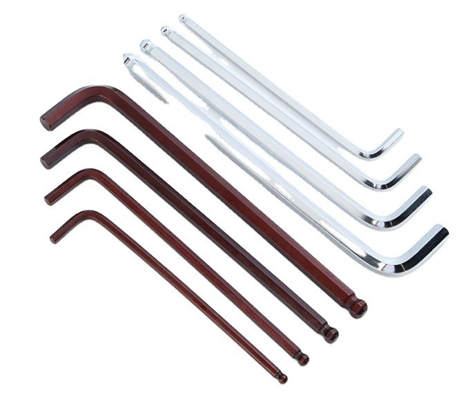Chrom-beschichtet Allen Hex Schlüssel Z und L Typ Schlüssel 1.5mm 2mm 2.5mm 3mm 4mm 5mm 6mm 8mm 10mm für OBM Support Taily OEM Silber