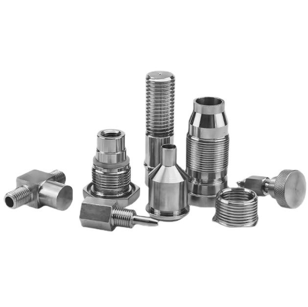 Büschen aus Edelstahl Messing Aluminium Kunststoff CNC Präzisionsfräsen Drehen Bearbeitungsteile mit Quadratkopf Code
