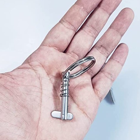 Marine Grade Boat Quick Release Pin mit Drop Spring Edelstahl Pin Durchmesser x Nutzlänge Pack 2 316 Legierungstahl