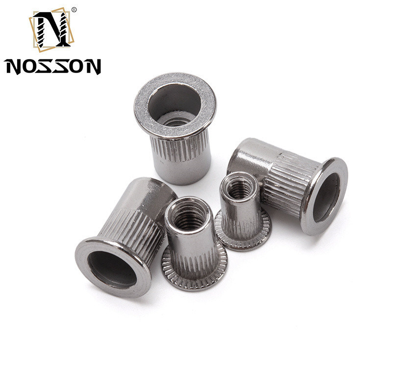 Metrischer Flachkopf Innen Außen Sechseckig Sechseckig Stahl Zinkplattiert Sechseckig Rundkörper Blindniete Nüsse für Lebensmittel Getränke