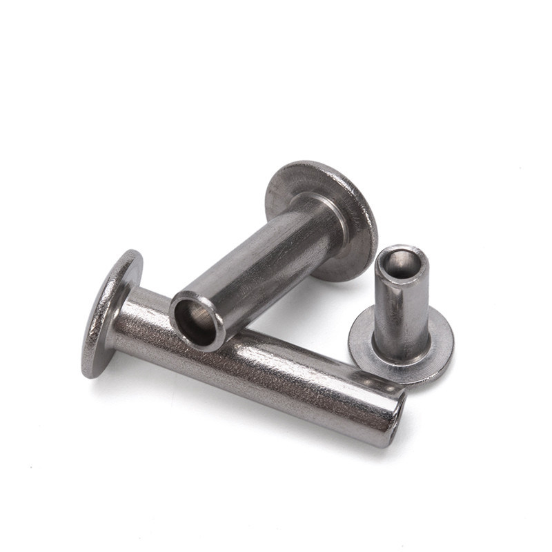 Nicht beschichtete Stahlhalbrohrige Rivette für M2.5 M3 M3.5 M4.2 M4.8 M5.5 M6.3 Pan Flachkopf Halbhöhle Aluminium Edelstahl Rivette