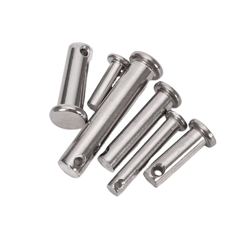 A2 A4 Edelstahl Flachkopfschacht Clevis Pins mit Loch für Federpins länger Lebensdauer TiCN Veredelung Korrosionsbeständigkeit
