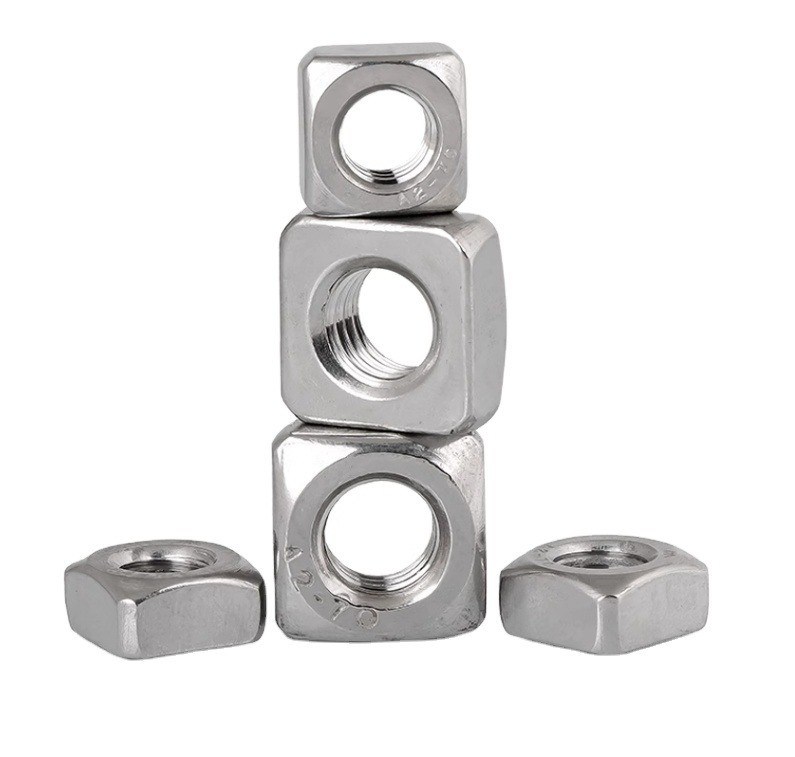 Schwarze Oxidveredelung aus Edelstahl M3 M5 M6 M12 Nuss Kleine Seitenbolze und Nüsse 316 Countersunk Head Quadrat Nüsse ANSI Standard