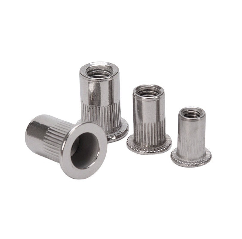 Hohe Präzision und Effizienz Halbknurled Rivet Nut in 304 Edelstahl für DIN Standard durch professionelle Herstellung