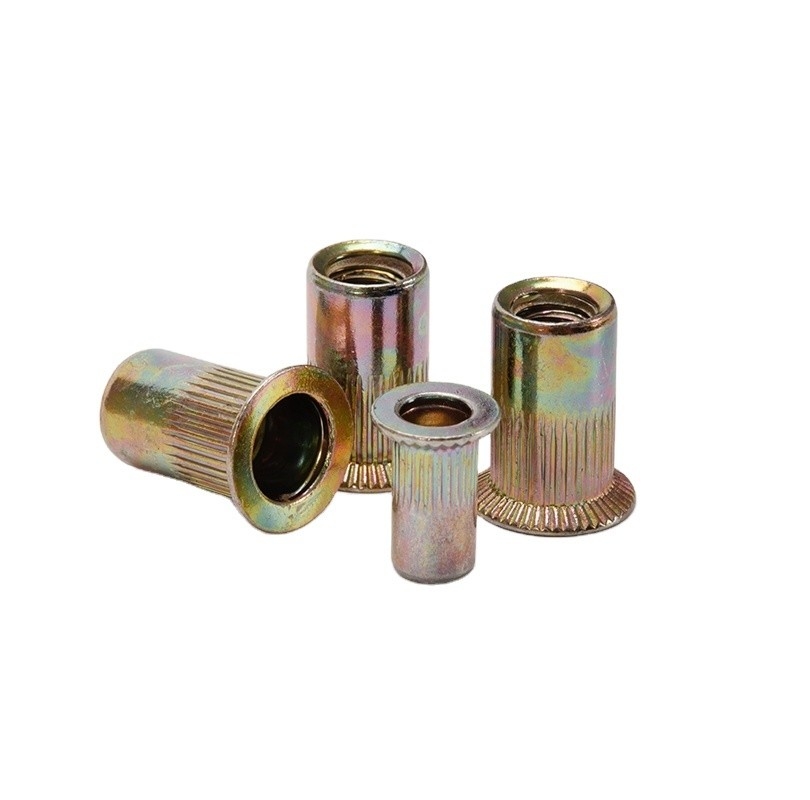DIN Standard Customized Flat Head Rivet Nut Pressure Threaded Inserts für die Öl- und Gasindustrie in Metric Measurement System