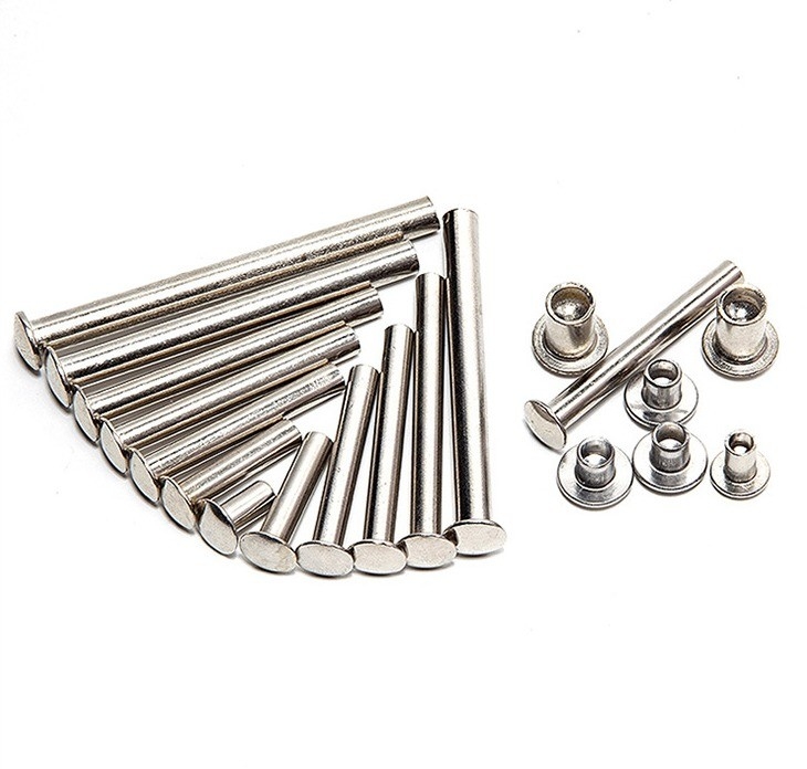 Helle Oberfläche Unigrip Typ Csk Offener Typ Doppelkappe Aluminium Messing Schwarz Anodisierte Maschine Edelstahl Blind Rivet