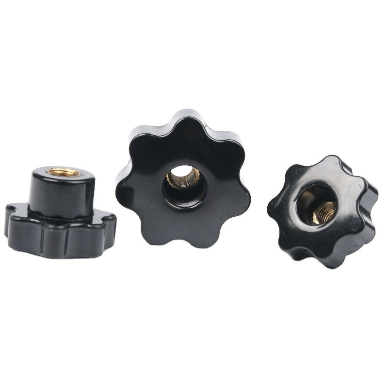 Chromplattierte Öl-Gas-Plastik-Knörel-Klamm-Nüsse Knob-Handgriff Star Knob Sortiment Kit M4/M6/M8/M10 Gewindehandknopf