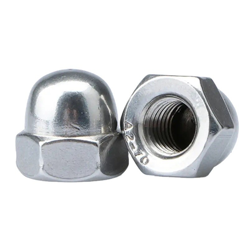 Metrisches Messsystem 304 316 Edelstahl Hexagon Cap Nut M3 m4 m5 m8 DIN1587 Hex Dome Acorn Nut für dauerhaftes Bergbau
