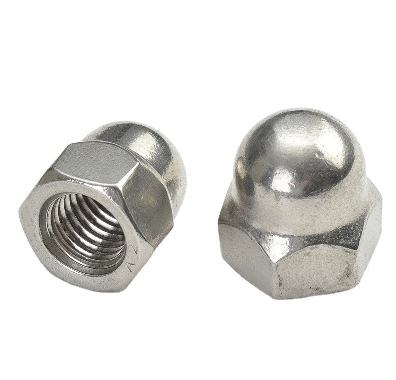 Wasseraufbereitung DIN Standard Gelb Beschichtung Messing Veredelung Zink Flake Beschichtet Hex Cap Nuss Eichelnuss mit Hexagon Dome Cap