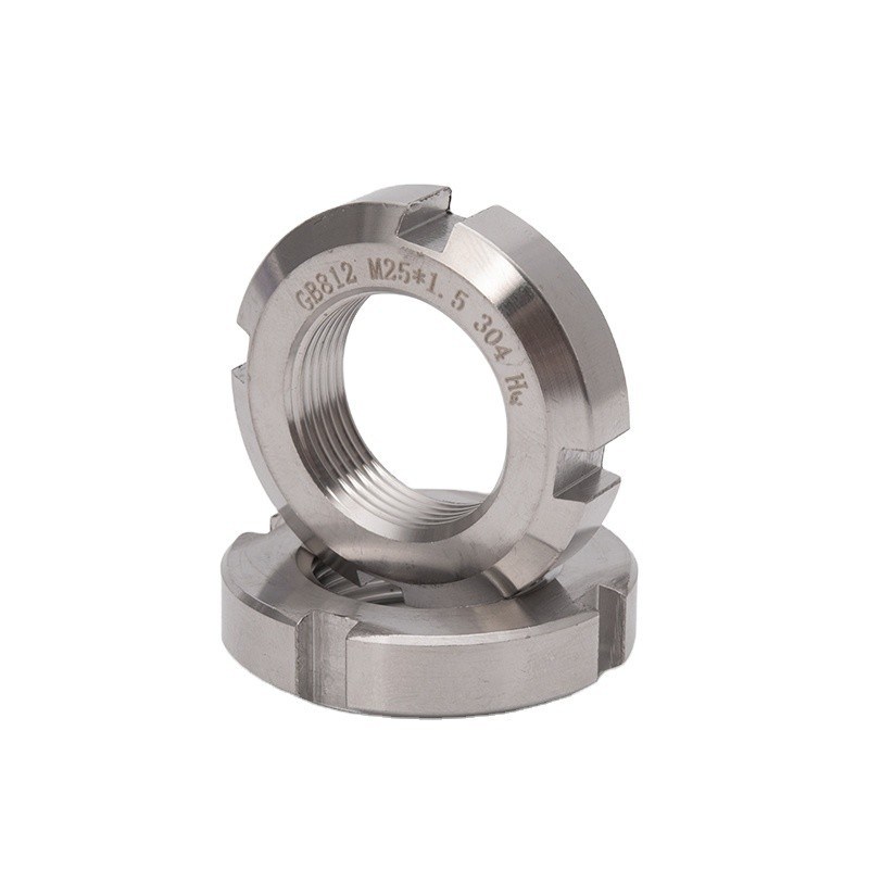 Schwarze Oxidveredelung KM-14 Metrische Locknut für M3-M12 und 1/4-5/16 Leistungsübertragung ANSI/ASME Standard Edelstahl