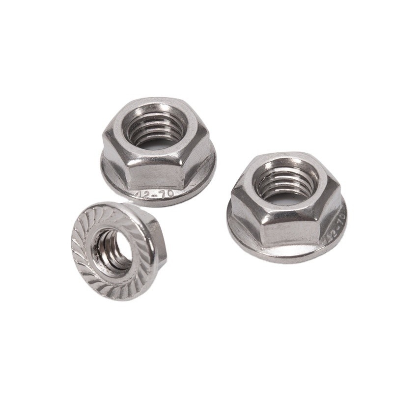 Metrisches Messsystem Kohlenstoffstahl Garnflanschmutter M3 M4 M5 M6 M8 M10 M12 M16 M20 mit Zinkbeschichtung